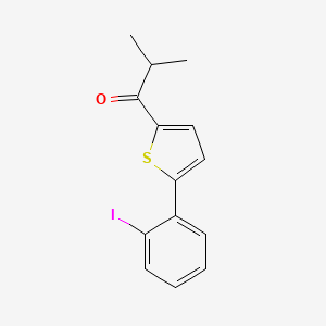 1-[5-(2-Iodophenyl)thiophen-2-yl]-2-methylpropan-1-one