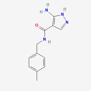 5-amino-N-[(4-methylphenyl)methyl]-1H-pyrazole-4-carboxamide