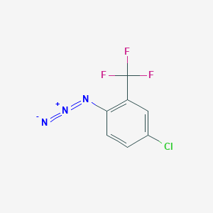 molecular formula C7H3ClF3N3 B1523098 1-Azido-4-chloro-2-(trifluoromethyl)benzene CAS No. 1152586-17-8