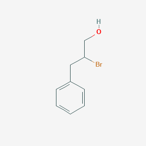 molecular formula C9H11BrO B15231059 2-Bromo-3-phenylpropan-1-ol 