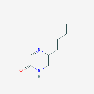 molecular formula C8H12N2O B15231069 5-Butylpyrazin-2(1H)-one 