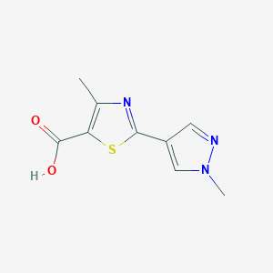 4-methyl-2-(1-methyl-1H-pyrazol-4-yl)-1,3-thiazole-5-carboxylic acid