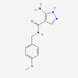 5-amino-N-(4-methoxybenzyl)-1H-pyrazole-4-carboxamide