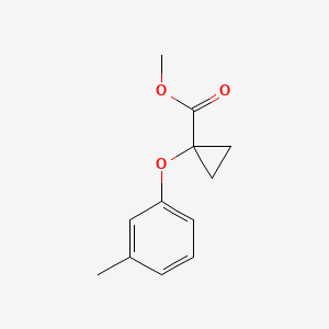 molecular formula C12H14O3 B15231130 Methyl 1-(m-tolyloxy)cyclopropanecarboxylate CAS No. 1399661-07-4