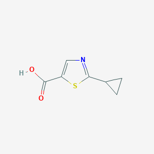 molecular formula C7H7NO2S B1523119 2-Cyclopropyl-1,3-thiazole-5-carboxylic acid CAS No. 1094230-05-3