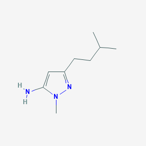 1-methyl-3-(3-methylbutyl)-1H-pyrazol-5-amine