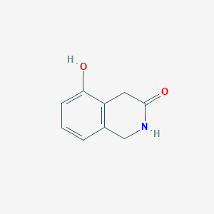 molecular formula C9H9NO2 B15231222 5-hydroxy-1,2-dihydroisoquinolin-3(4H)-one CAS No. 53389-82-5