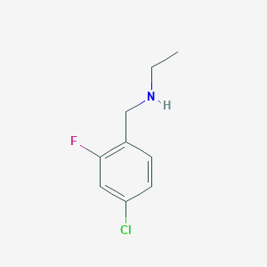 molecular formula C9H11ClFN B1523125 [(4-Chloro-2-fluorophenyl)methyl](ethyl)amine CAS No. 1094511-87-1