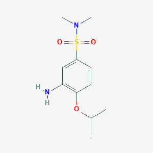 3-amino-N,N-dimethyl-4-(propan-2-yloxy)benzene-1-sulfonamide