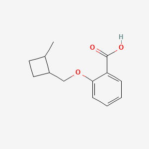 molecular formula C13H16O3 B15231352 2-((2-Methylcyclobutyl)methoxy)benzoic acid 