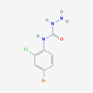 molecular formula C7H7BrClN3O B1523138 3-Amino-1-(4-bromo-2-chlorophenyl)urea CAS No. 1094493-26-1