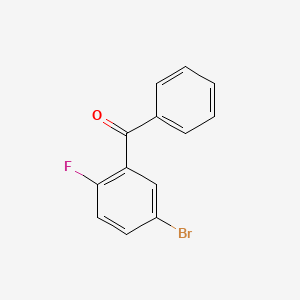 molecular formula C13H8BrFO B1523142 (5-Bromo-2-fluorophenyl)(phenyl)methanone CAS No. 885124-16-3