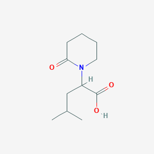 molecular formula C11H19NO3 B1523147 4-Methyl-2-(2-oxopiperidin-1-yl)pentanoic acid CAS No. 1218277-57-6