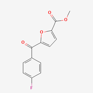 molecular formula C13H9FO4 B15231527 Methyl 5-(4-fluorobenzoyl)furan-2-carboxylate CAS No. 170632-16-3
