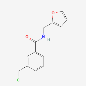 molecular formula C13H12ClNO2 B1523153 3-(chloromethyl)-N-(furan-2-ylmethyl)benzamide CAS No. 1094300-46-5