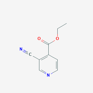 molecular formula C9H8N2O2 B15231552 Ethyl 3-cyanopyridine-4-carboxylate CAS No. 91192-30-2