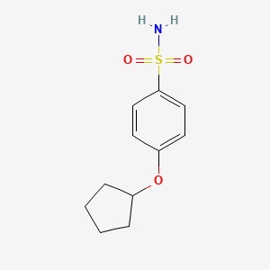 molecular formula C11H15NO3S B1523156 4-(Cyclopentyloxy)benzene-1-sulfonamide CAS No. 1094770-58-7