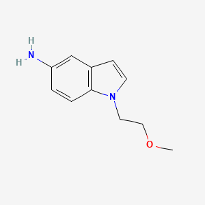 molecular formula C11H14N2O B1523157 1-(2-甲氧基乙基)-1H-吲哚-5-胺 CAS No. 1152866-25-5