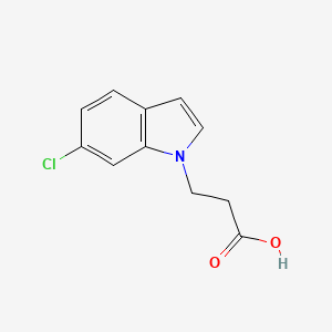 molecular formula C11H10ClNO2 B1523166 3-(6-chloro-1H-indol-1-yl)propanoic acid CAS No. 1094641-37-8