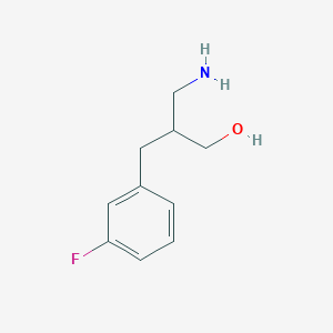 molecular formula C10H14FNO B1523169 3-Amino-2-[(3-fluorophenyl)methyl]propan-1-ol CAS No. 1019116-42-7