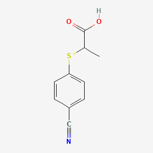 2-[(4-Cyanophenyl)sulfanyl]propanoic acid