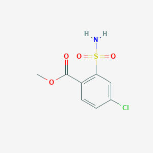 molecular formula C8H8ClNO4S B1523178 Methyl 4-chloro-2-sulfamoylbenzoate CAS No. 14065-45-3