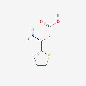 molecular formula C7H9NO2S B152318 (R)-3-Amino-3-(thiophen-2-yl)propanoic acid CAS No. 73495-10-0