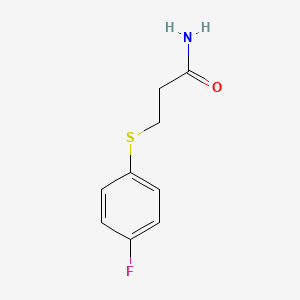 3-[(4-Fluorophenyl)sulfanyl]propanamide