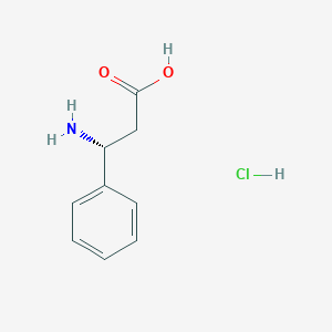 molecular formula C9H12ClNO2 B152319 (R)-3-amino-3-phenylpropanoic acid hydrochloride CAS No. 83649-48-3