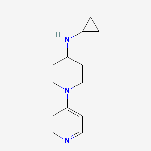 molecular formula C13H19N3 B1523194 N-cyclopropyl-1-(pyridin-4-yl)piperidin-4-amine CAS No. 1152836-96-8