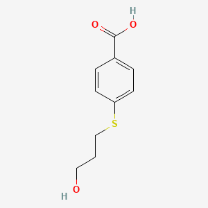 molecular formula C10H12O3S B1523199 4-[(3-Hydroxypropyl)sulfanyl]benzoic acid CAS No. 254910-61-7