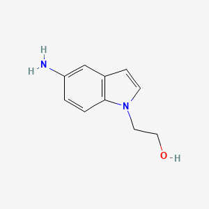 molecular formula C10H12N2O B1523208 2-(5-amino-1H-indol-1-yl)ethan-1-ol CAS No. 1094710-33-4