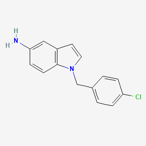 molecular formula C15H13ClN2 B1523209 1-(4-氯苄基)-1H-吲哚-5-胺 CAS No. 1152866-42-6