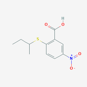 molecular formula C11H13NO4S B1523227 2-(Butan-2-ylsulfanyl)-5-nitrobenzoic acid CAS No. 1019562-00-5