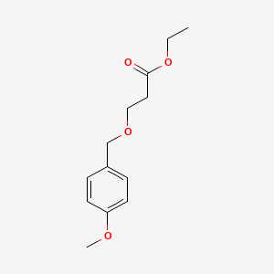 molecular formula C13H18O4 B1523231 Ethyl 3-[(4-methoxyphenyl)methoxy]propanoate CAS No. 1094680-67-7