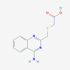 2-{[(4-Aminoquinazolin-2-yl)methyl]sulfanyl}acetic acid