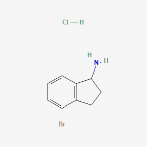 4-bromo-2,3-dihydro-1H-inden-1-amine hydrochloride