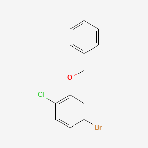 molecular formula C13H10BrClO B1523241 2-(Benzyloxy)-4-bromo-1-chlorobenzene CAS No. 903579-12-4