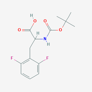 molecular formula C14H17F2NO4 B1523242 2-(Tert-butoxycarbonylamino)-3-(2,6-difluorophenyl)propanoic acid CAS No. 851047-82-0
