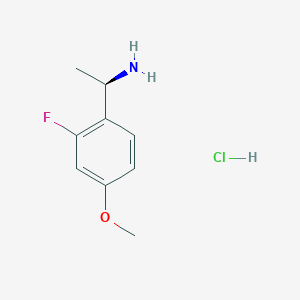 molecular formula C9H13ClFNO B1523244 (R)-1-(2-Fluoro-4-methoxyphenyl)ethanamine hydrochloride CAS No. 1213398-74-3