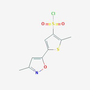 2-Methyl-5-(3-methyl-5-isoxazolyl)-3-thiophenesulfonyl chloride