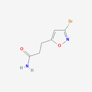 3-(3-Bromoisoxazol-5-yl)propanamide