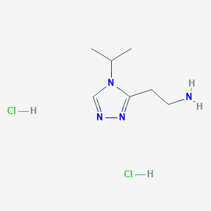 [2-(4-Isopropyl-4H-1,2,4-triazol-3-yl)ethyl]amine dihydrochloride