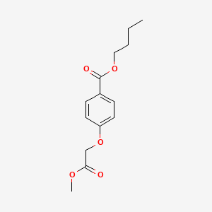 molecular formula C14H18O5 B1523272 4-(2-甲氧基-2-氧代乙氧基)苯甲酸丁酯 CAS No. 1206109-89-8