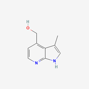 molecular formula C9H10N2O B15232722 {3-methyl-1H-pyrrolo[2,3-b]pyridin-4-yl}methanol 