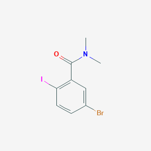 molecular formula C9H9BrINO B1523289 5-bromo-2-iodo-N,N-dimethylbenzamide CAS No. 1276584-06-5