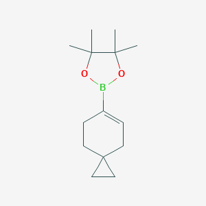 molecular formula C14H23BO2 B152329 4,4,5,5-Tetramethyl-2-(spiro[2.5]oct-5-en-6-yl)-1,3,2-dioxaborolane CAS No. 859219-46-8