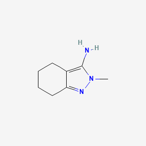 molecular formula C8H13N3 B1523290 2-Methyl-4,5,6,7-tetrahydro-2H-indazol-3-amine CAS No. 26503-23-1