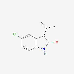 molecular formula C11H12ClNO B1523295 5-chloro-3-(propan-2-yl)-2,3-dihydro-1H-indol-2-one CAS No. 1225922-11-1