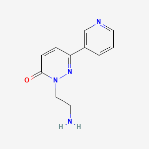 molecular formula C11H12N4O B1523299 2-(2-aminoethyl)-6-pyridin-3-ylpyridazin-3(2H)-one CAS No. 1283109-04-5